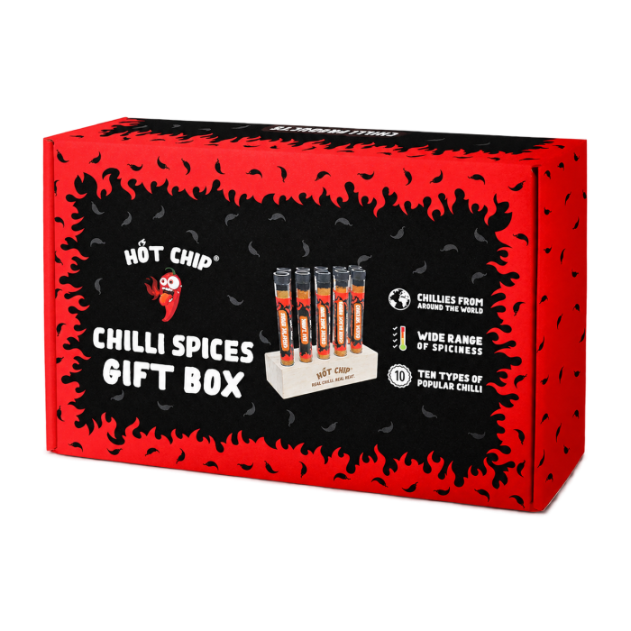 HOT-CHIP Chilli Spice Gift Box 10 x 10 g
