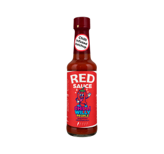 Fles Chilli Willy People RED Sauce 150 ml – vooraanzicht