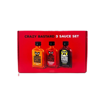 Crazy Bastard 3 Sauce Set (Hottest)